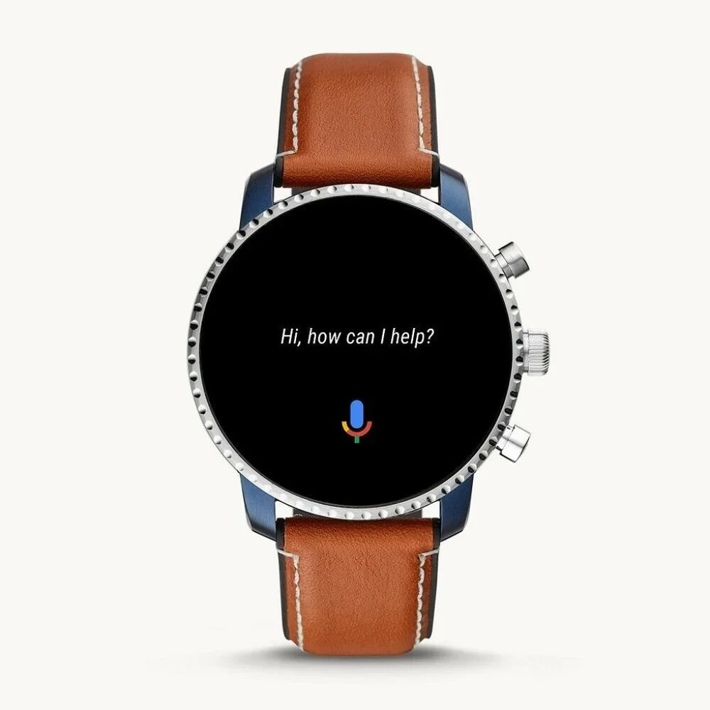 $275 MSRP | Fossil FTW4016 Gen 4 Smartwatch Explorist HR Tan Leather
